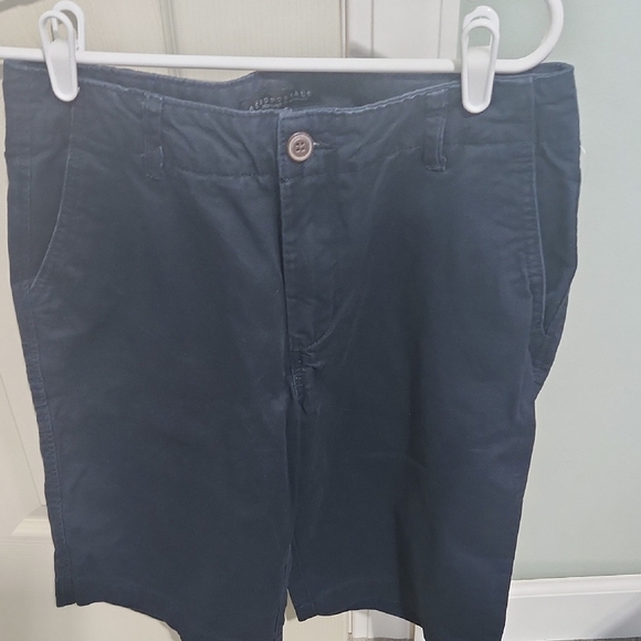 Aeropostle Men's Dark Blue Flat Front Shorts - Picture 1 of 2